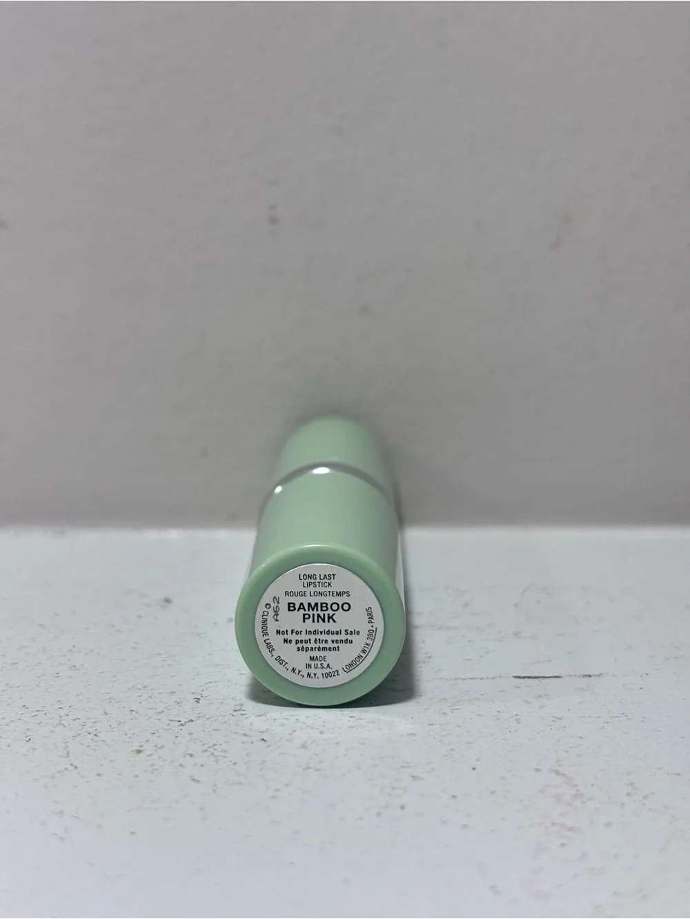 Clinique Bamboo Pink Lipstick – Green Tube Travel Size .13 Fl Oz